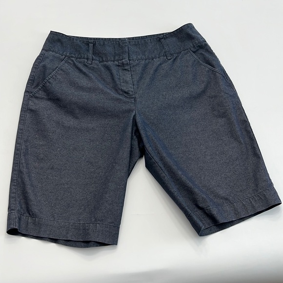 DANA Buchman denim looking Bermuda shorts size 12 has stretch 11.5” inseam - Picture 1 of 15